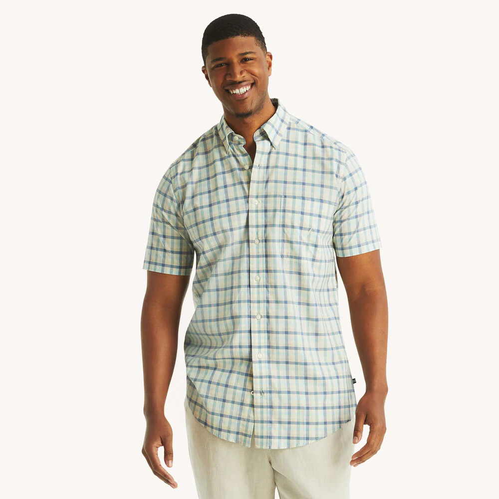 Big & Tall Plaid Short-Sleeve Shirt