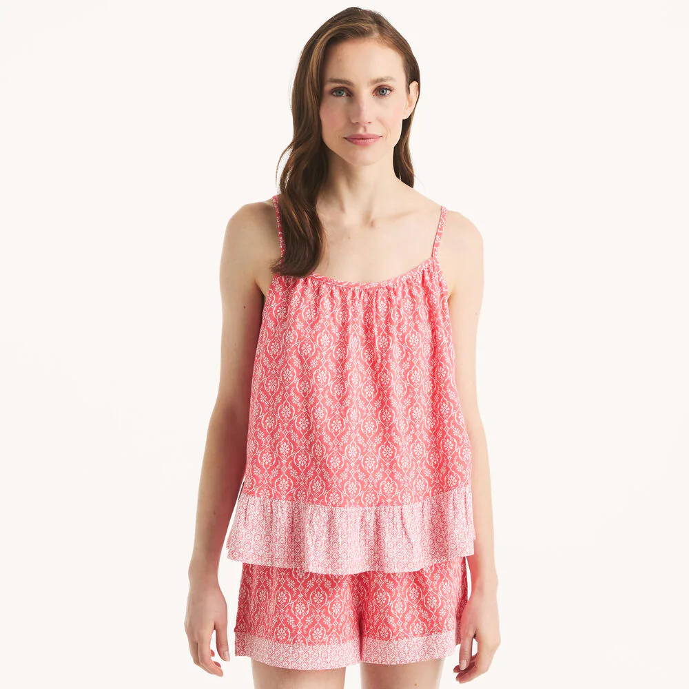 Printed Pajama Short Set