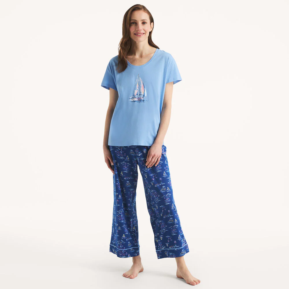 Printed Pajama Pant Set