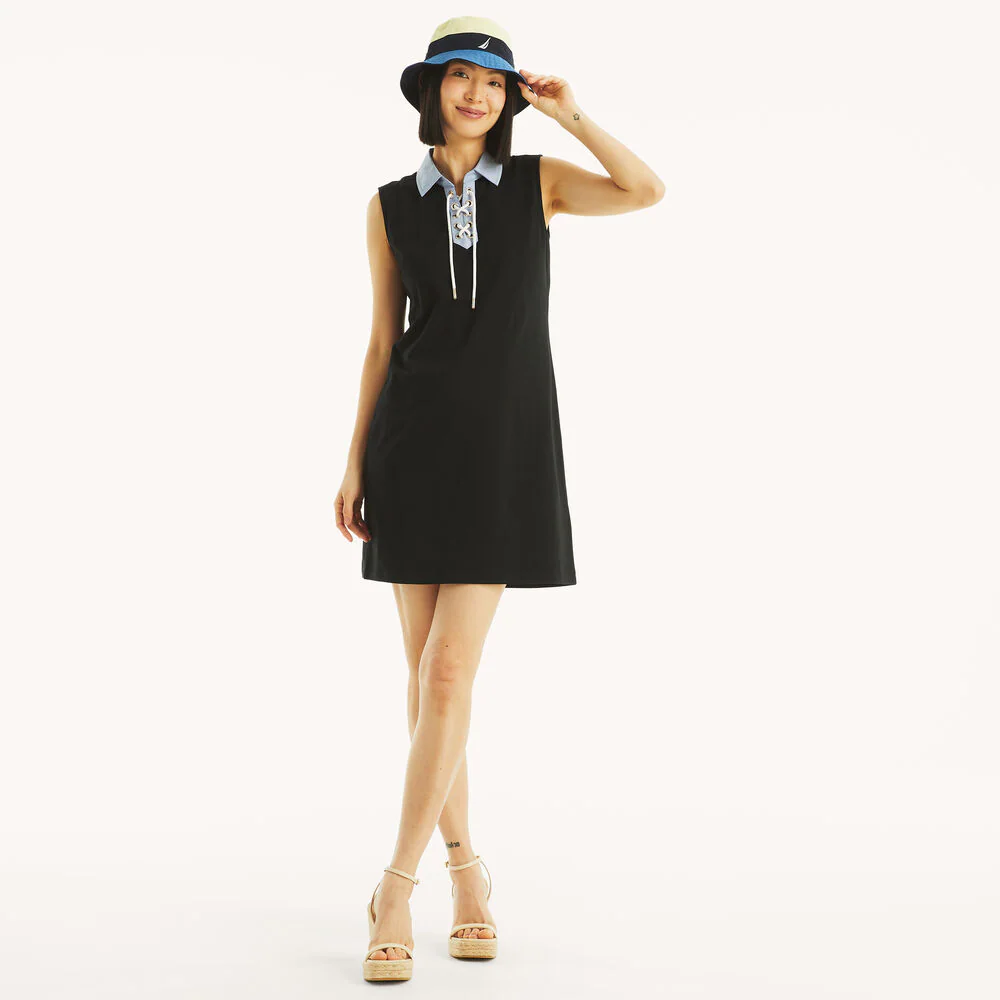 Lace-Up Dress