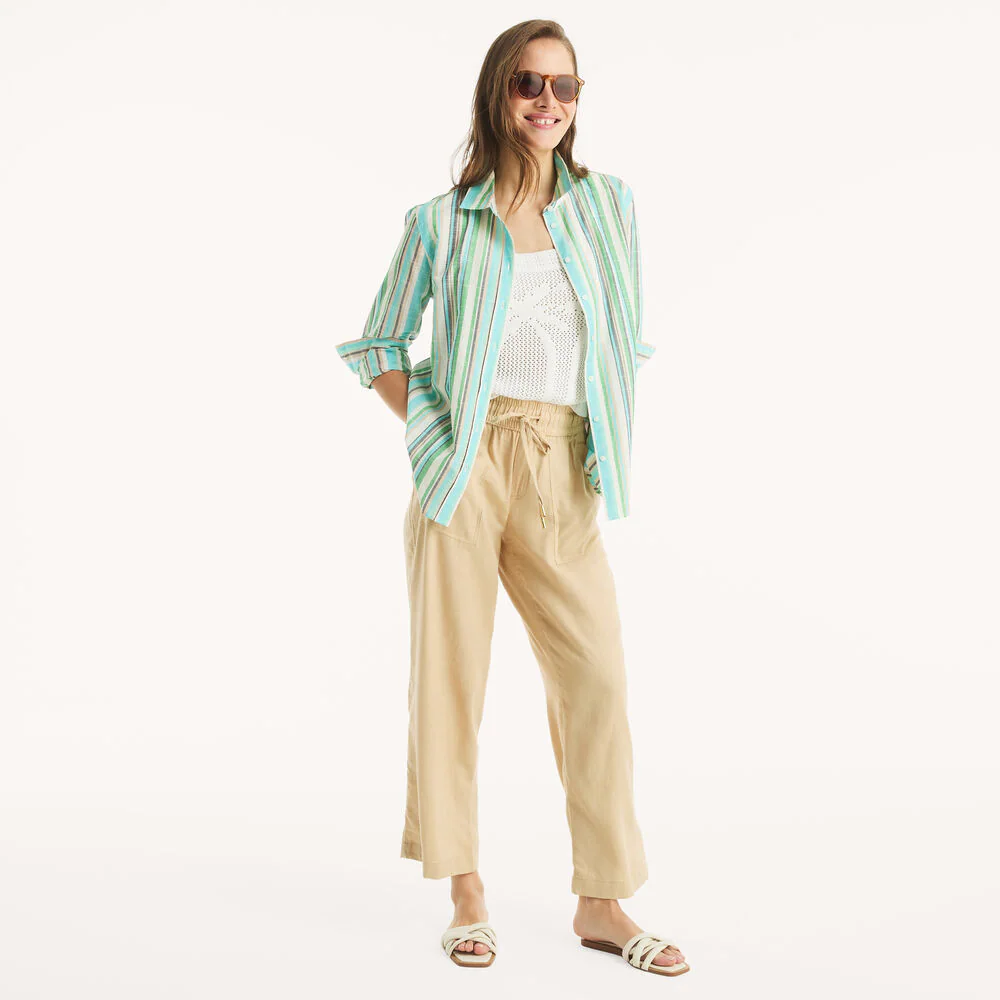 Striped Button-Up Shirt 2 Striped Button-Up Shirt