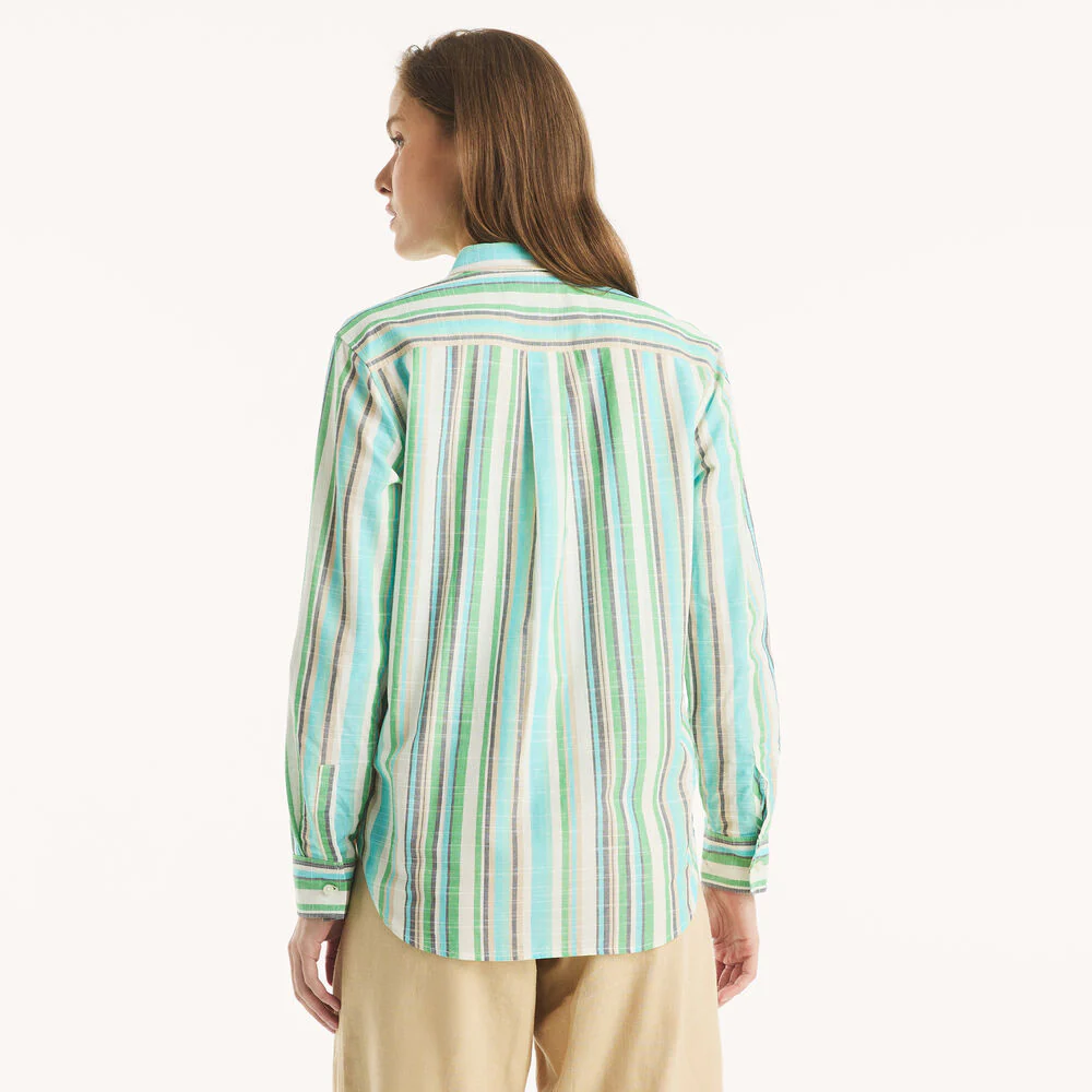 Striped Button-Up Shirt 4 Striped Button-Up Shirt