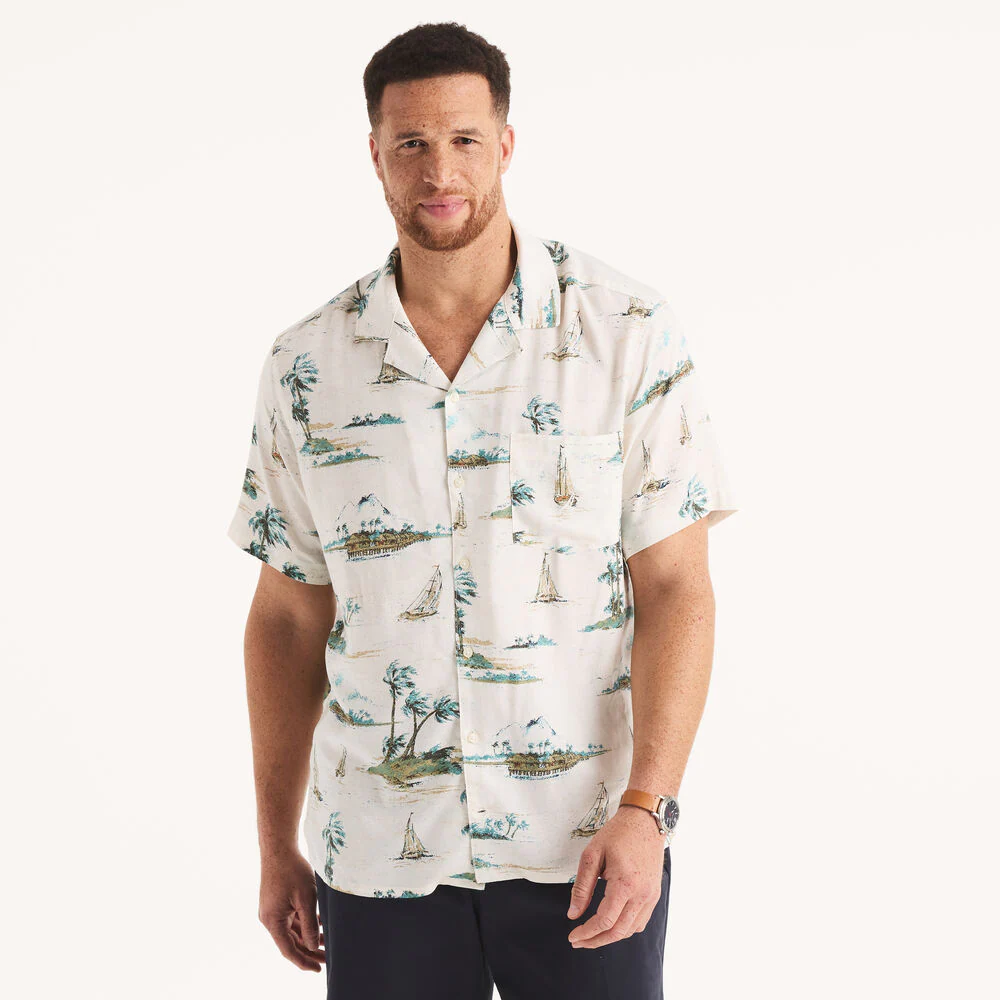 Big & Tall Printed Short-Sleeve Shirt
