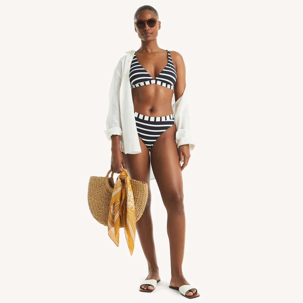 Colorblock Triangle Swim Top