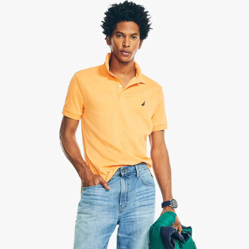 Slim Fit Interlock Deck Polo