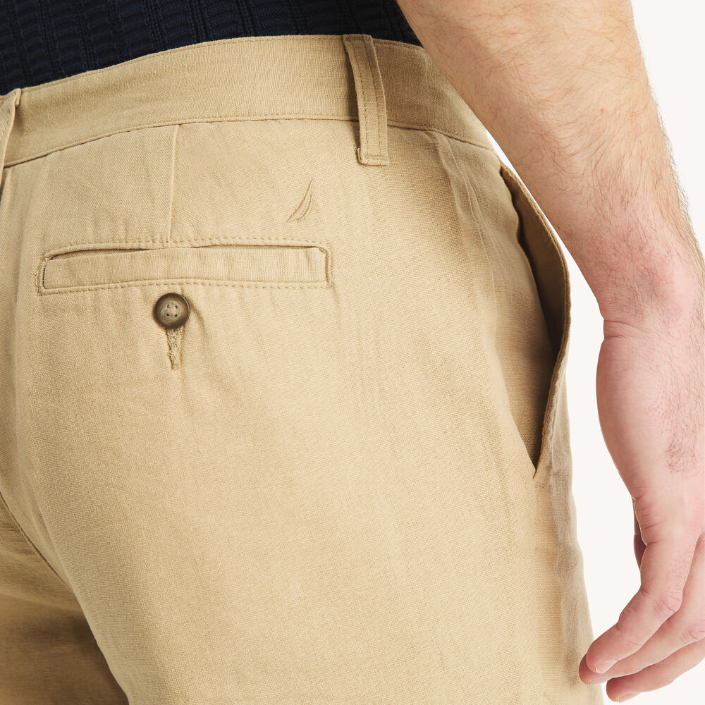 Flat-Front Linen Deck Pant 3 Flat-Front Linen Deck Pant