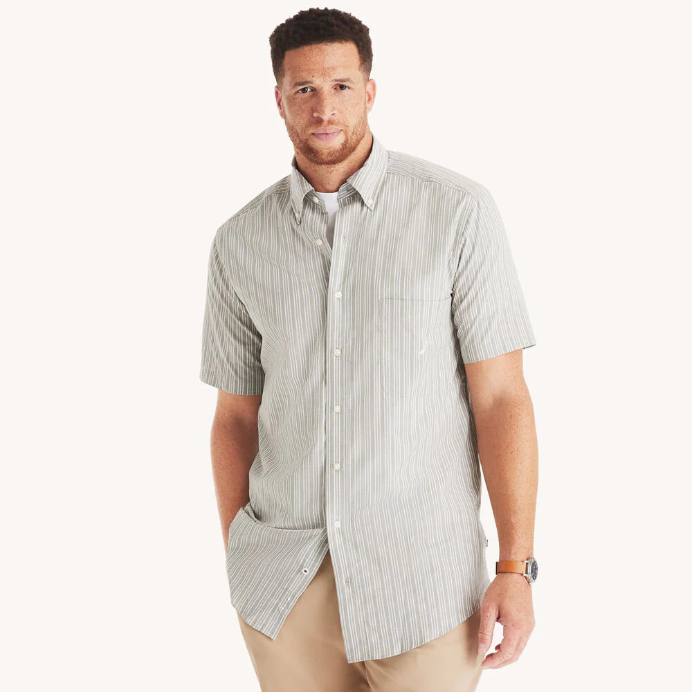 Big & Tall Striped Short-Sleeve Shirt