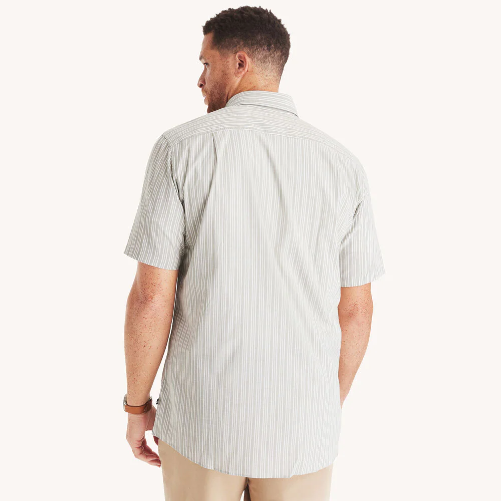 Big & Tall Striped Short-Sleeve Shirt 4 Big & Tall Striped Short-Sleeve Shirt