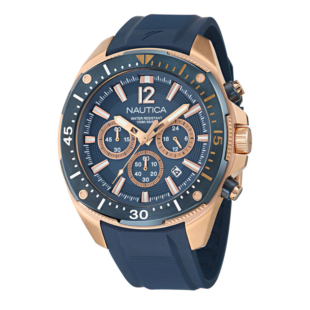 NCT Blue Sail Chronograph Silicone Watch