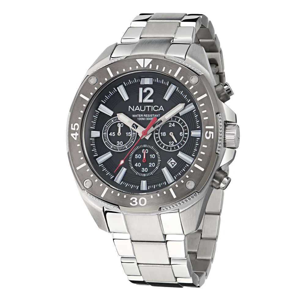 NCT Blue Sail Chronograph Stainless Steel Watch 1 NCT Blue Sail Chronograph Stainless Steel Watch