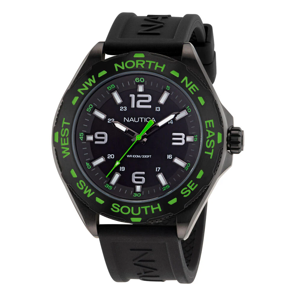 Clearwater Beach Recycled Silicone 3-Hand Watch