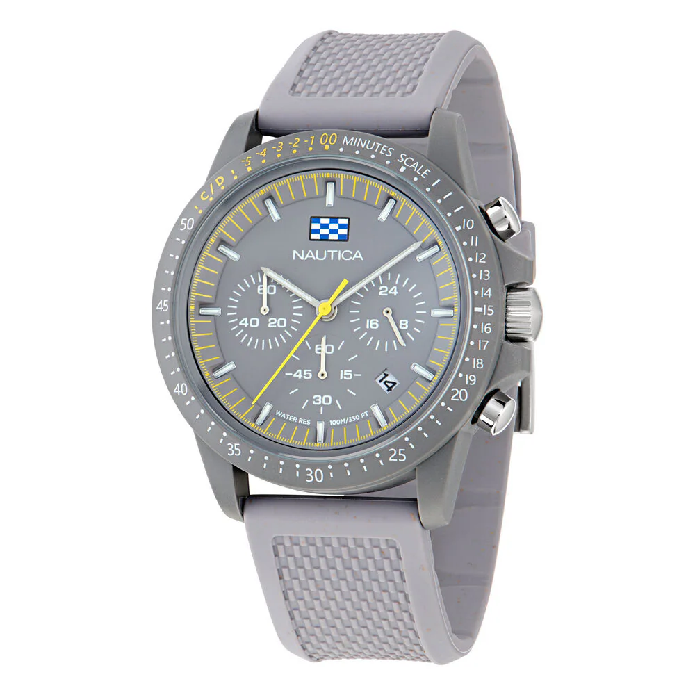 Nautica One Wheat Fiber Strap 3-Hand Watch