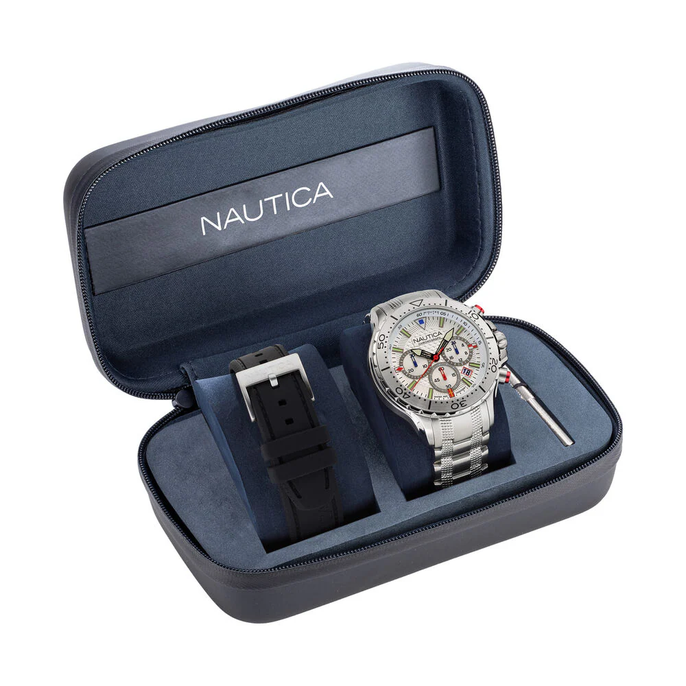 NST STAINLESS STEEL AND SILICONE WATCH BOX SET