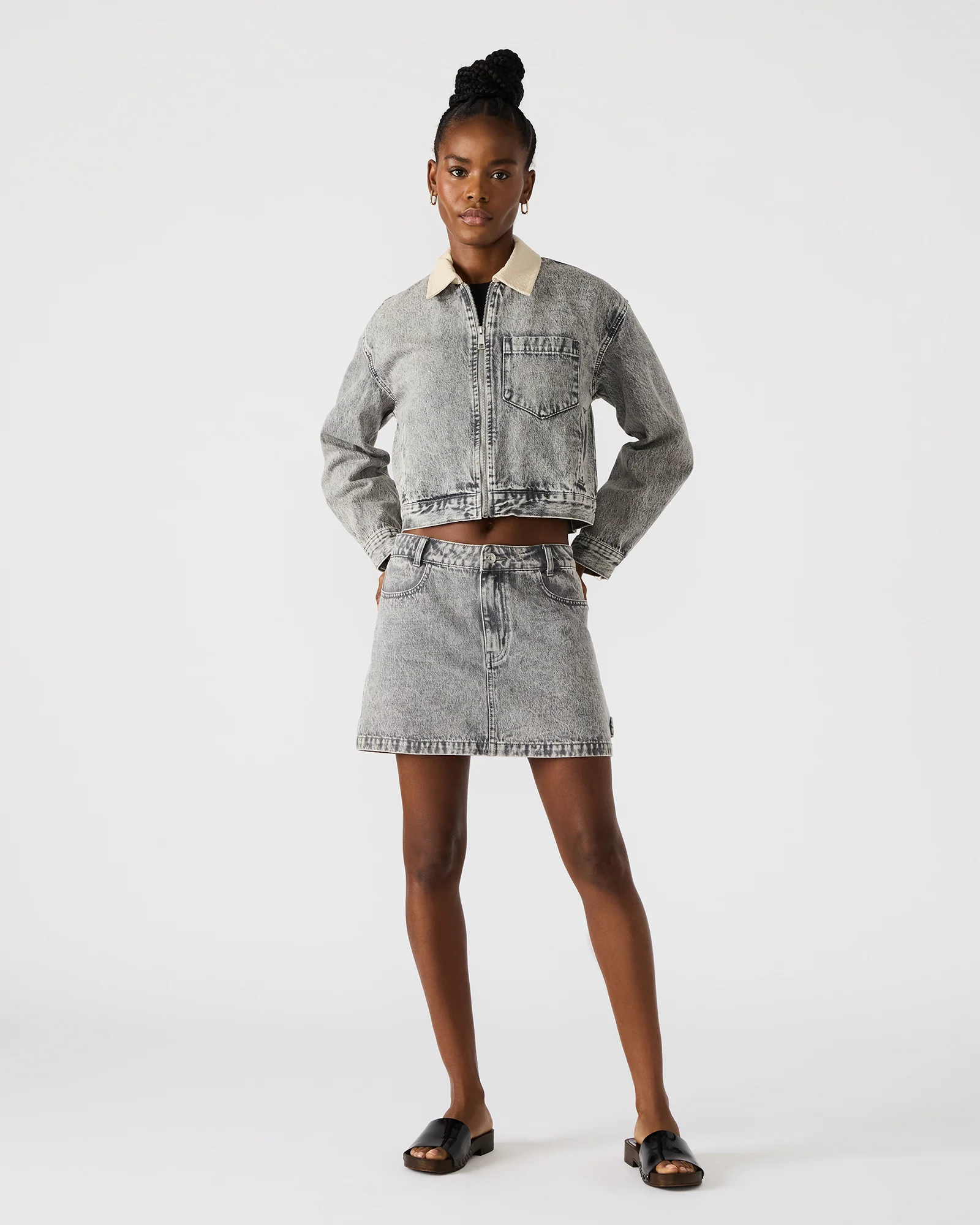 Glacia Denim Jacket Light Grey 4 Glacia Denim Jacket Light Grey