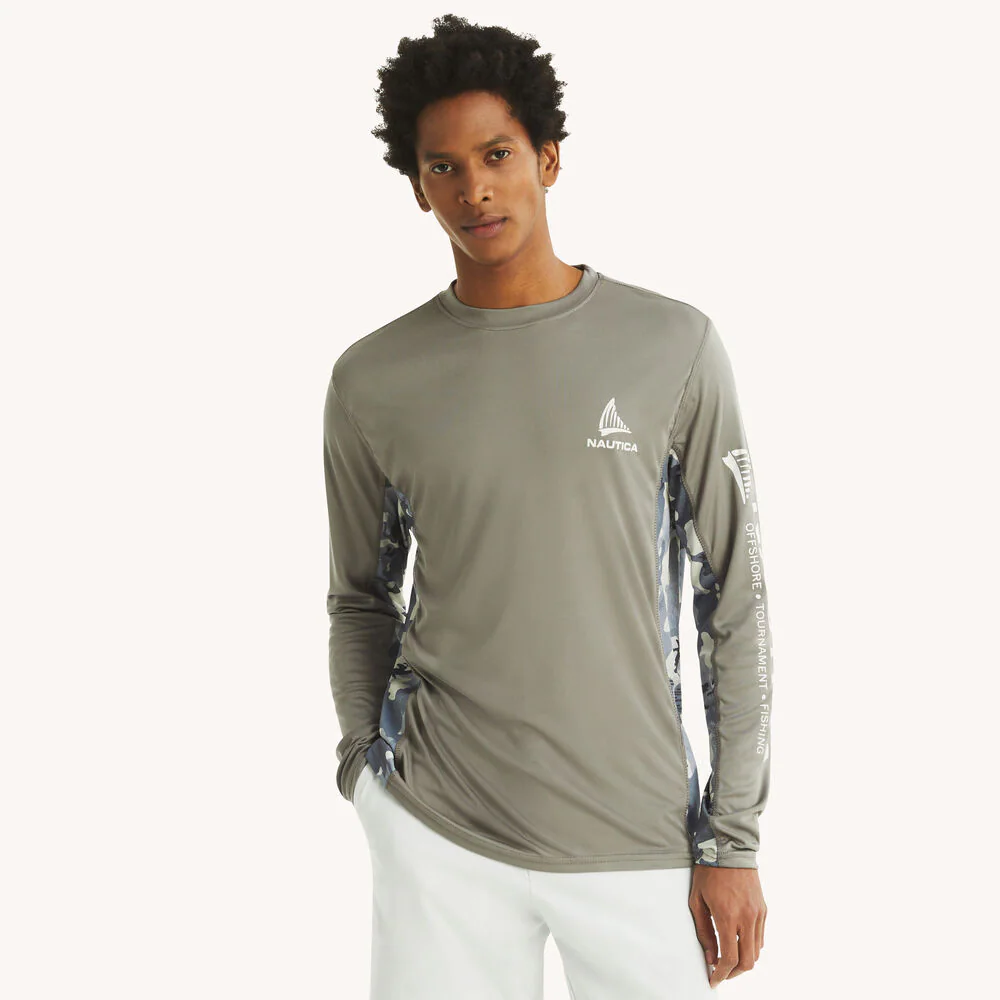 Nautica OTF Printed Long-Sleeve Shirt