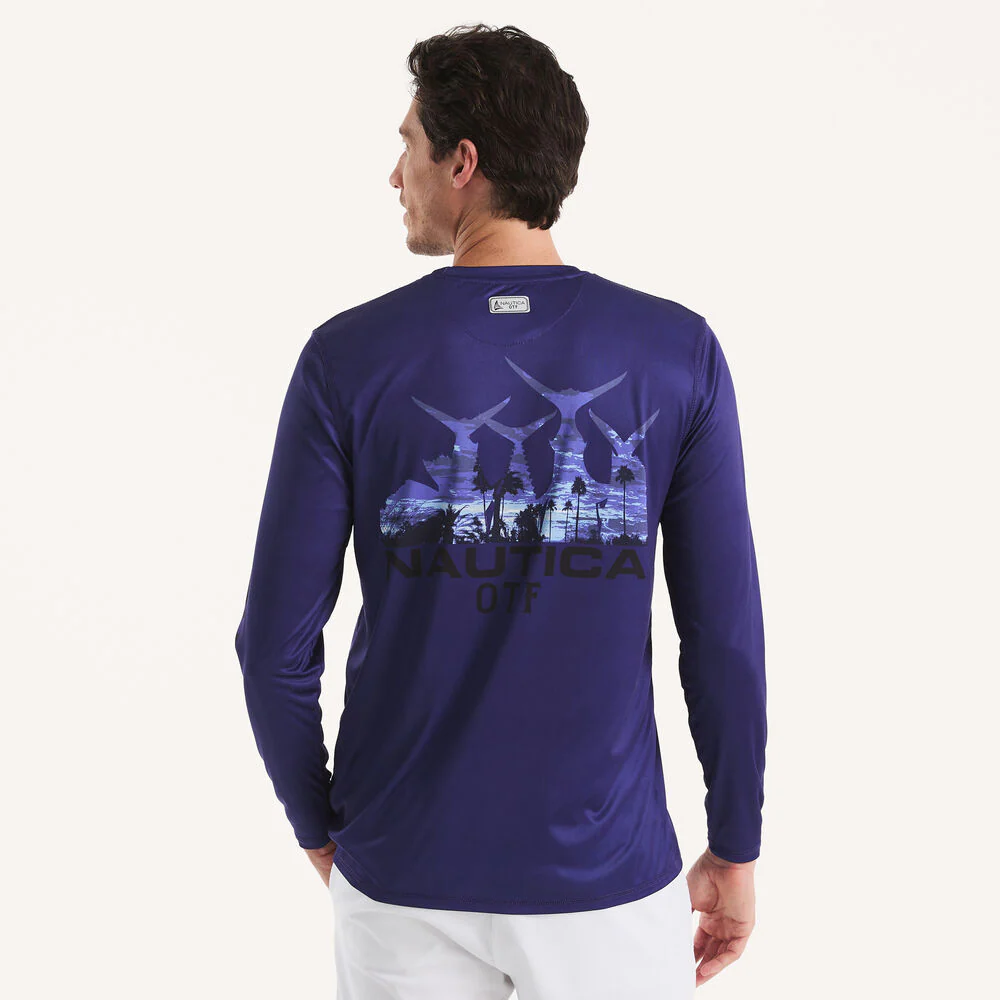 Nautica OTF Long-Sleeve UPF 50+ Shirt