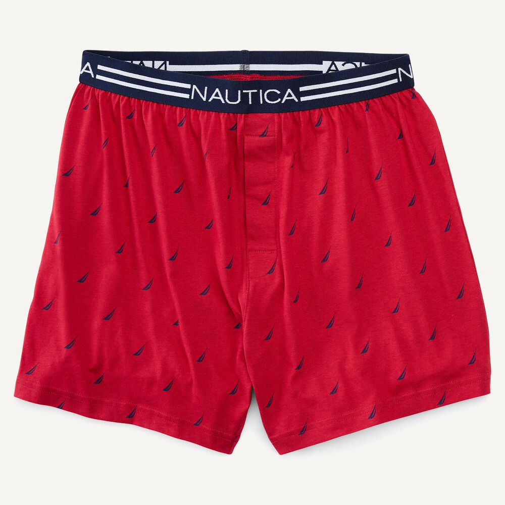 STRETCH SAIL PRINT KNIT BOXERS