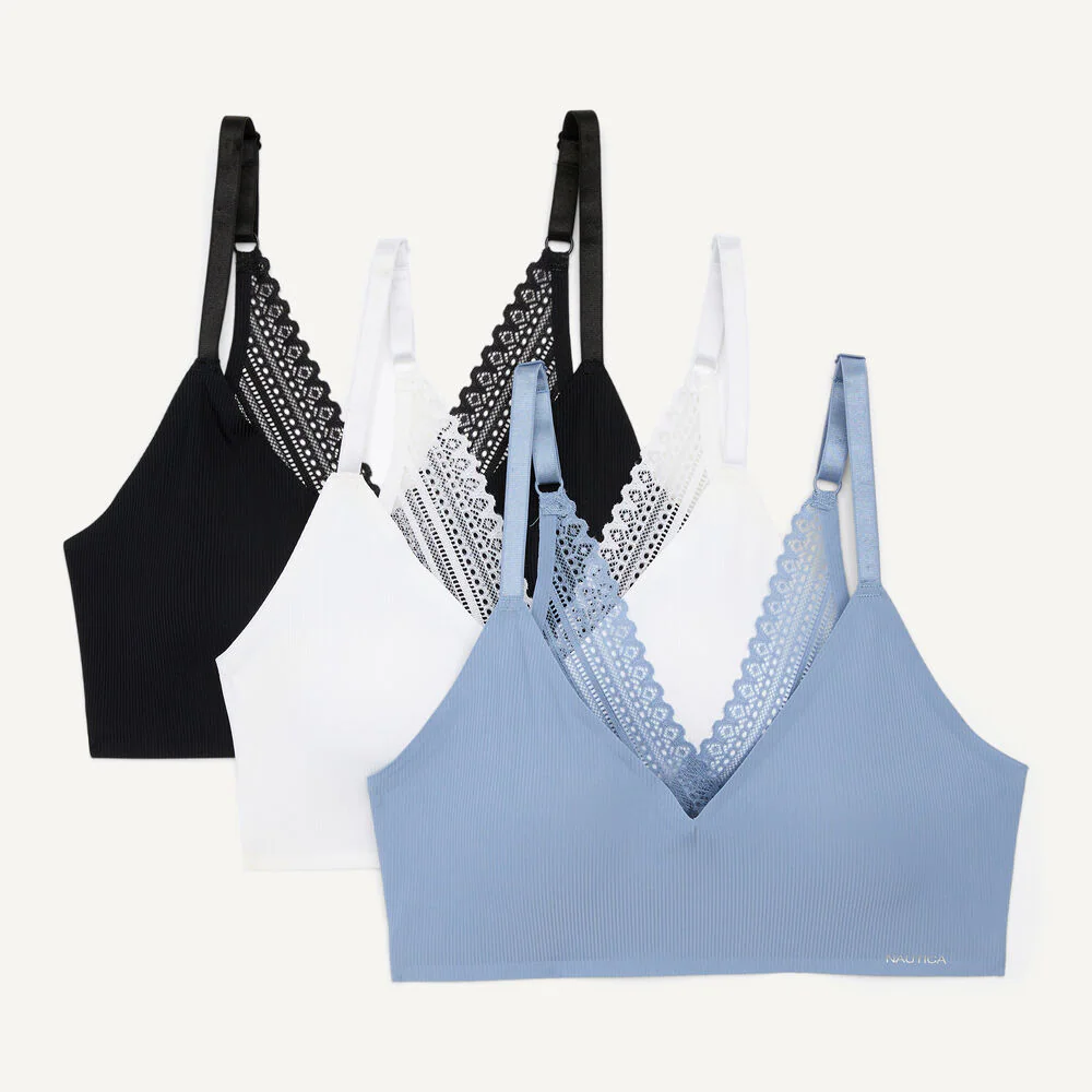 Laser-Cut Bra, 3-Pack