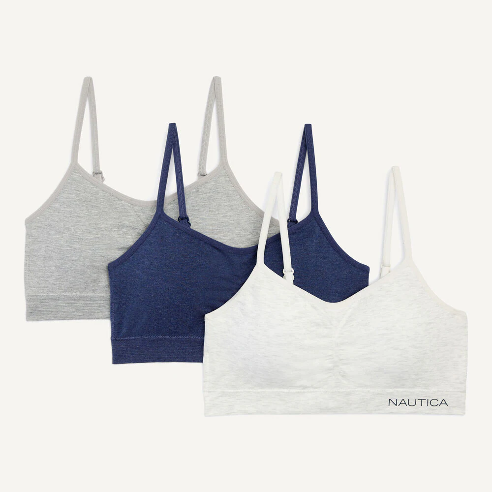 Seamless Logo Bra, 3-Pack