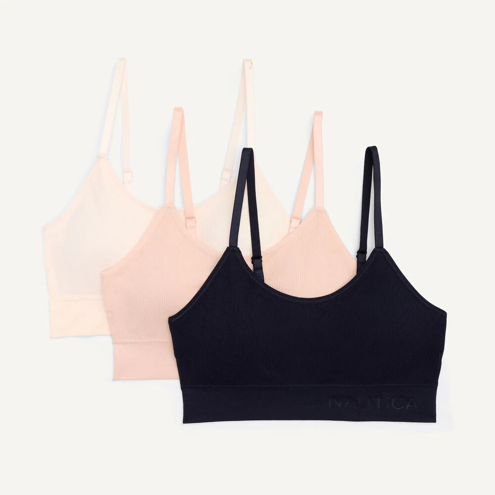 Recycled Seamless Bralette, 3-Pack