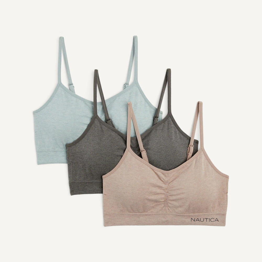 Seamless Heather Bra, 3-Pack