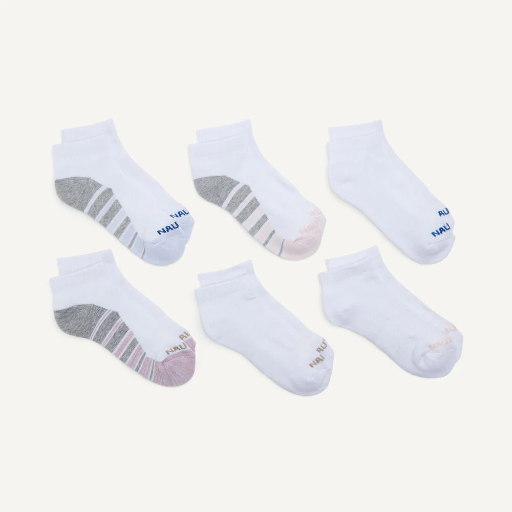 Athletic Quarter Socks, 6-Pack