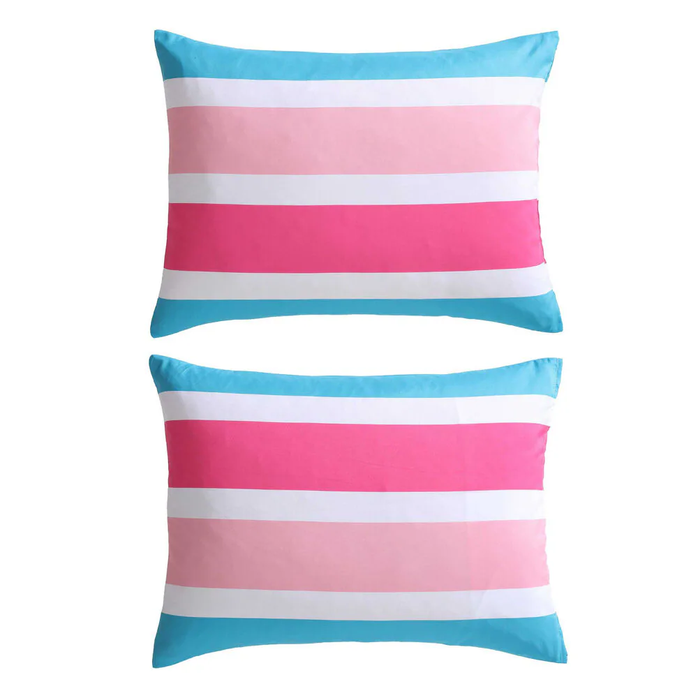 Cru Pink Stripe Full/Queen Comforter & Sham Bonus Set 3 Cru Pink Stripe Full/Queen Comforter & Sham Bonus Set