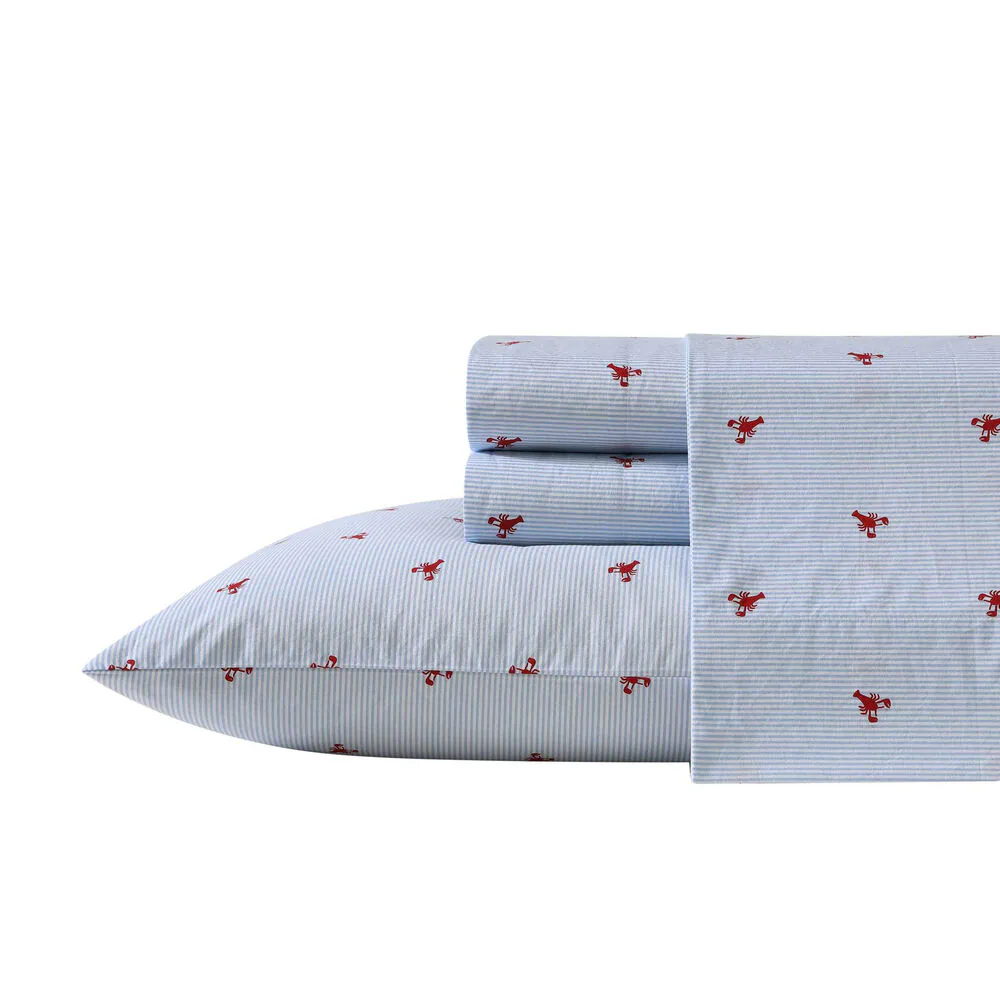 Lobster Walk Blue Twin Sheet Set 1 Lobster Walk Blue Twin Sheet Set