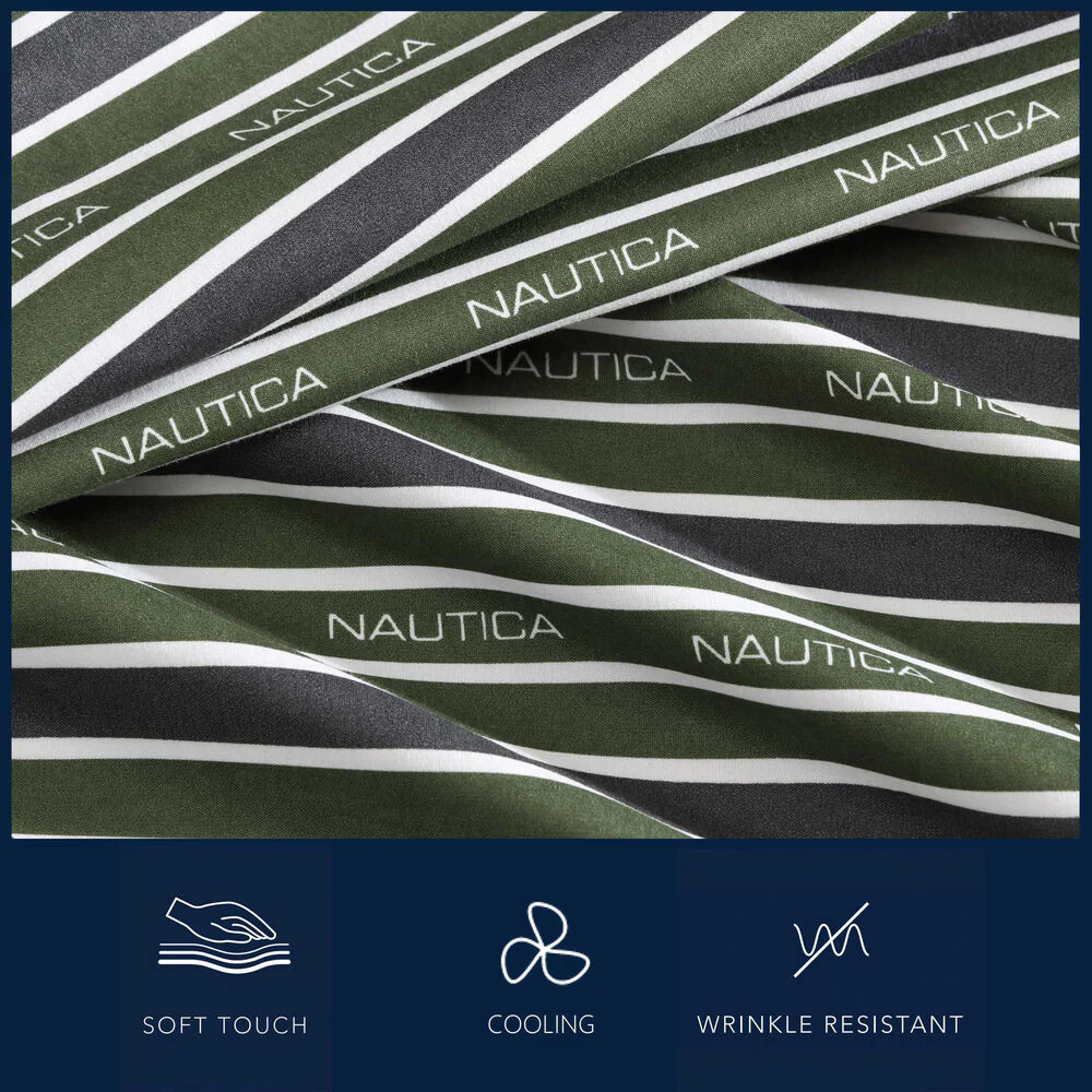 Varadero Typeface Green Twin XL Sheet Set 3 Varadero Typeface Green Twin XL Sheet Set