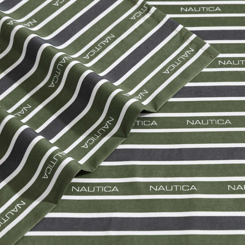 Varadero Typeface Green Twin XL Sheet Set 4 Varadero Typeface Green Twin XL Sheet Set