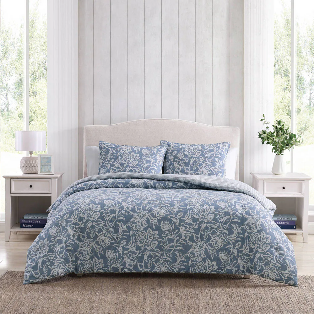 TORTOLA TWIN REVERSIBLE COMFORTER AND SHAM SET 1 TORTOLA TWIN REVERSIBLE COMFORTER AND SHAM SET