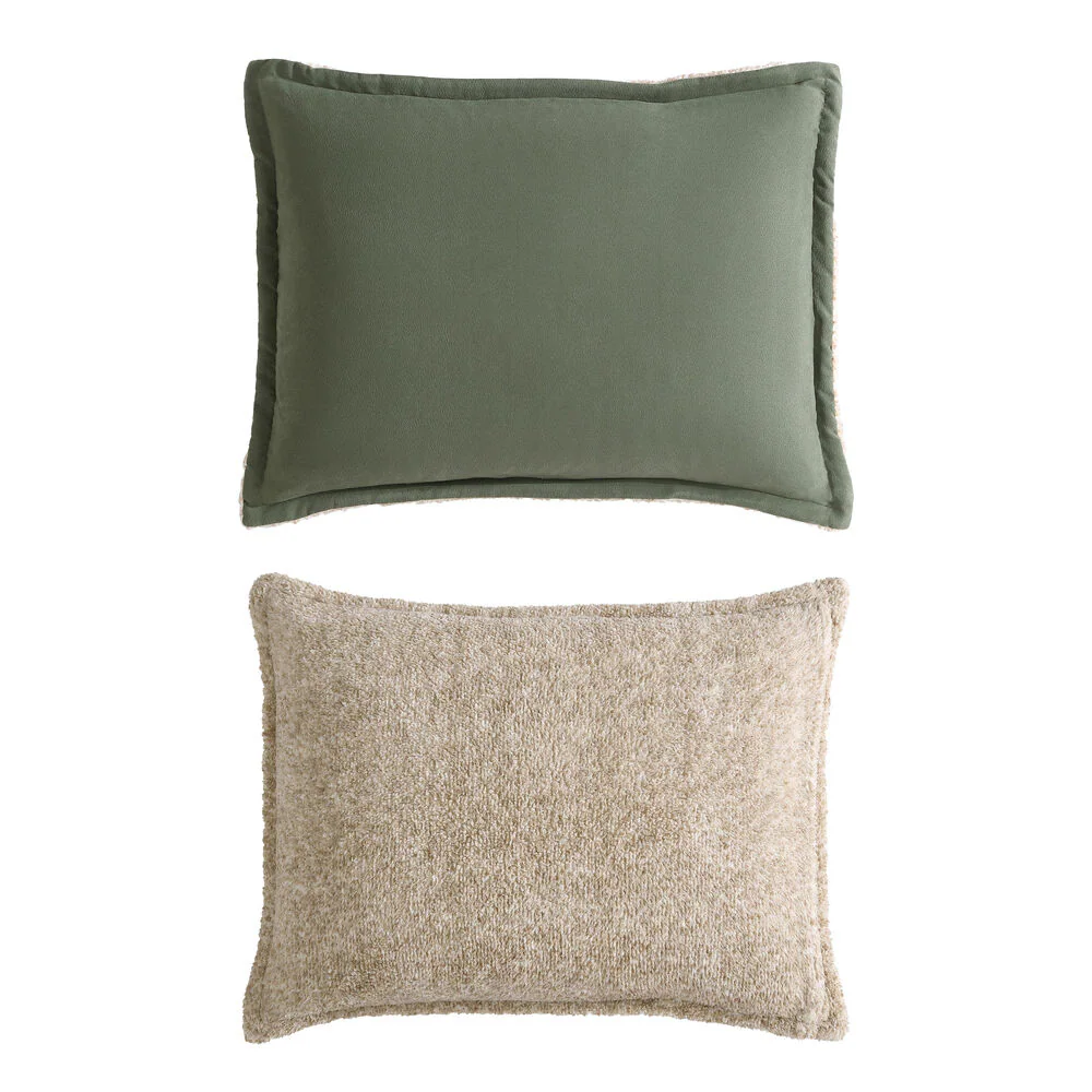 Beckett Green King Reversible Comforter & Sham Set 5 Beckett Green King Reversible Comforter & Sham Set