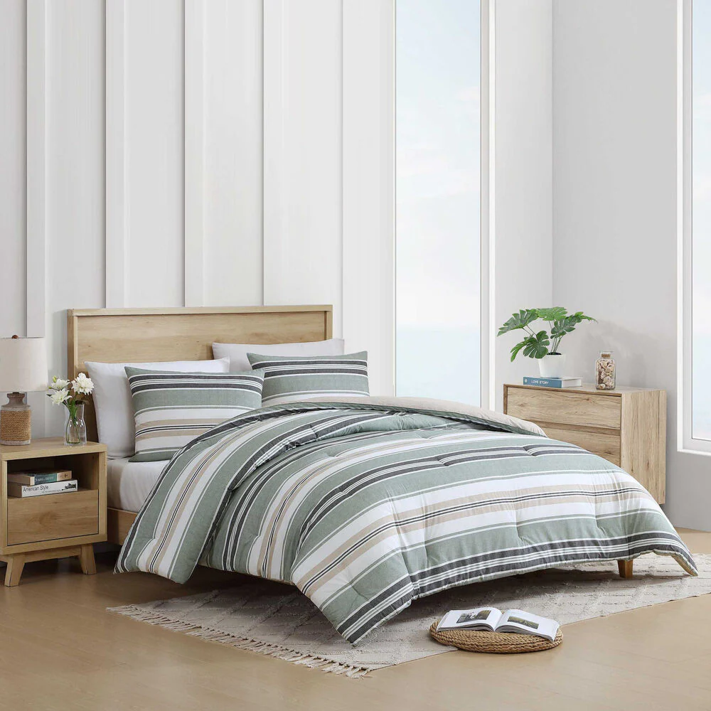 Prospect Harbor Green King Comforter-Sham Set 1 Prospect Harbor Green King Comforter-Sham Set