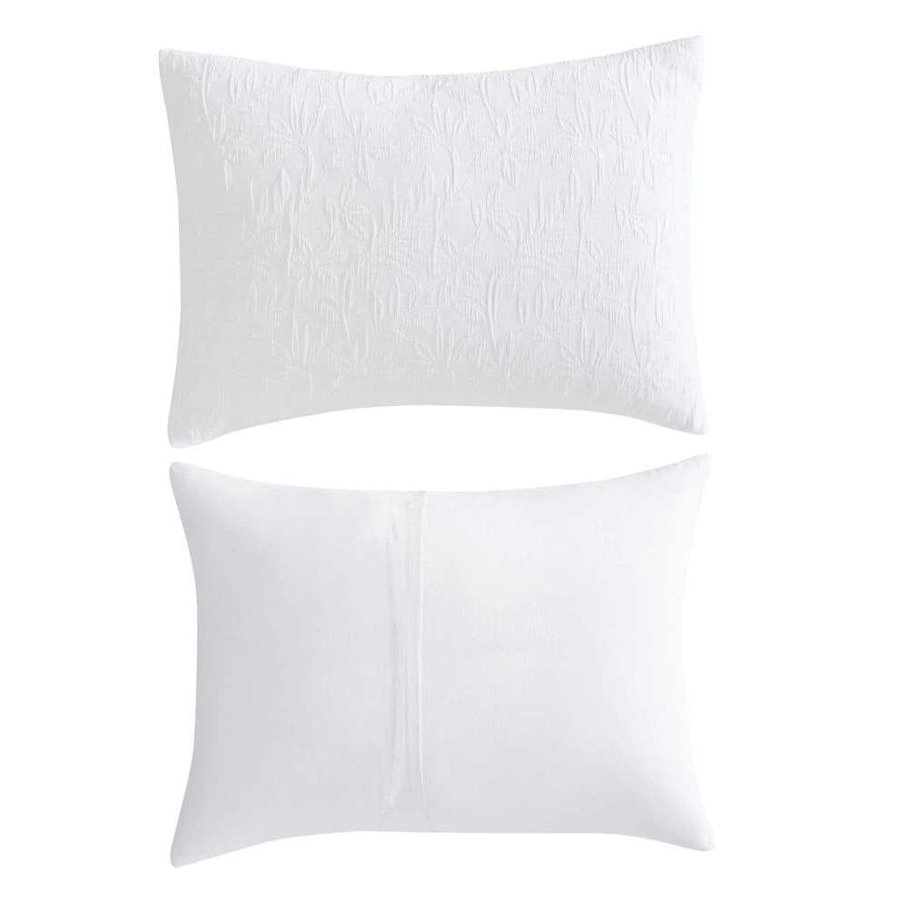 Seaside Floral White Twin Comforter-Sham Set 3 Seaside Floral White Twin Comforter-Sham Set
