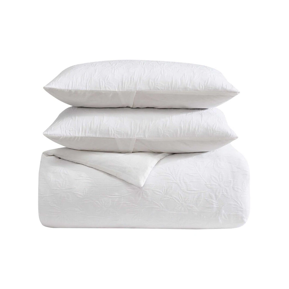 Seaside Floral White Twin Comforter-Sham Set 4 Seaside Floral White Twin Comforter-Sham Set