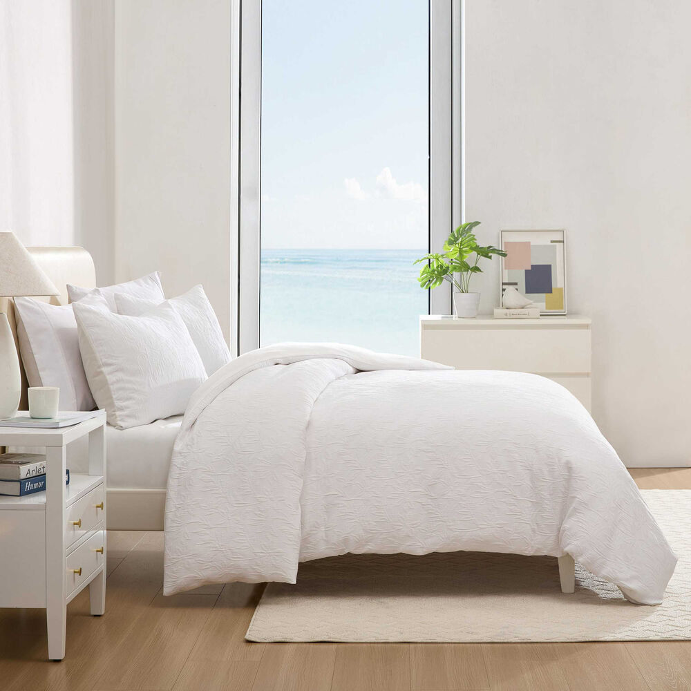 Seaside Floral White Twin Comforter-Sham Set 5 Seaside Floral White Twin Comforter-Sham Set