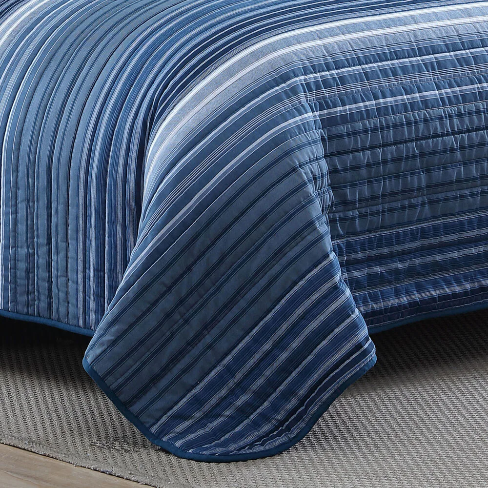 COVESIDE BLUE FULL/QUEEN QUILT-SHAM SET 6 COVESIDE BLUE FULL/QUEEN QUILT-SHAM SET