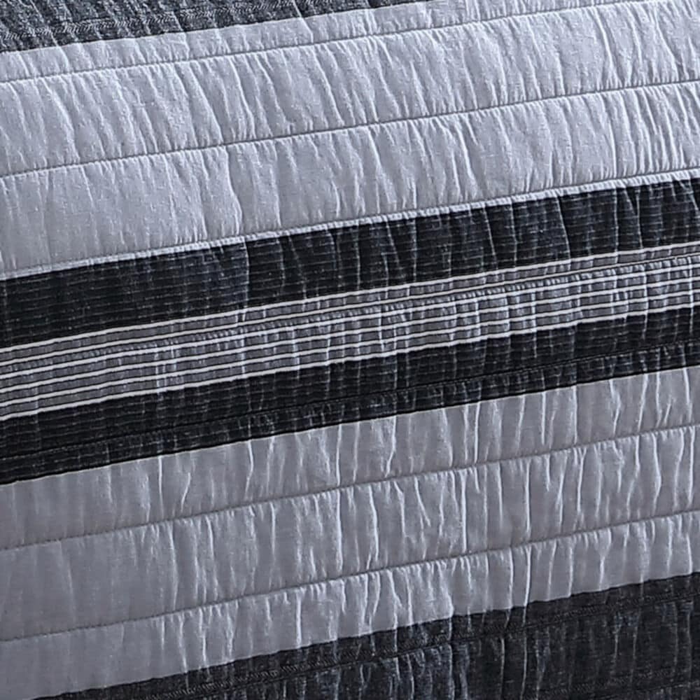 ARDMOORE GREY TWIN QUILT SHAM SET 3 ARDMOORE GREY TWIN QUILT SHAM SET