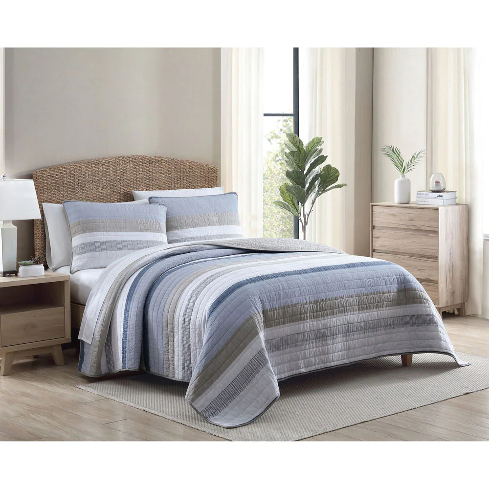 GALEWOOD BEIGE FULL/QUEEN QUILT-SHAM SET