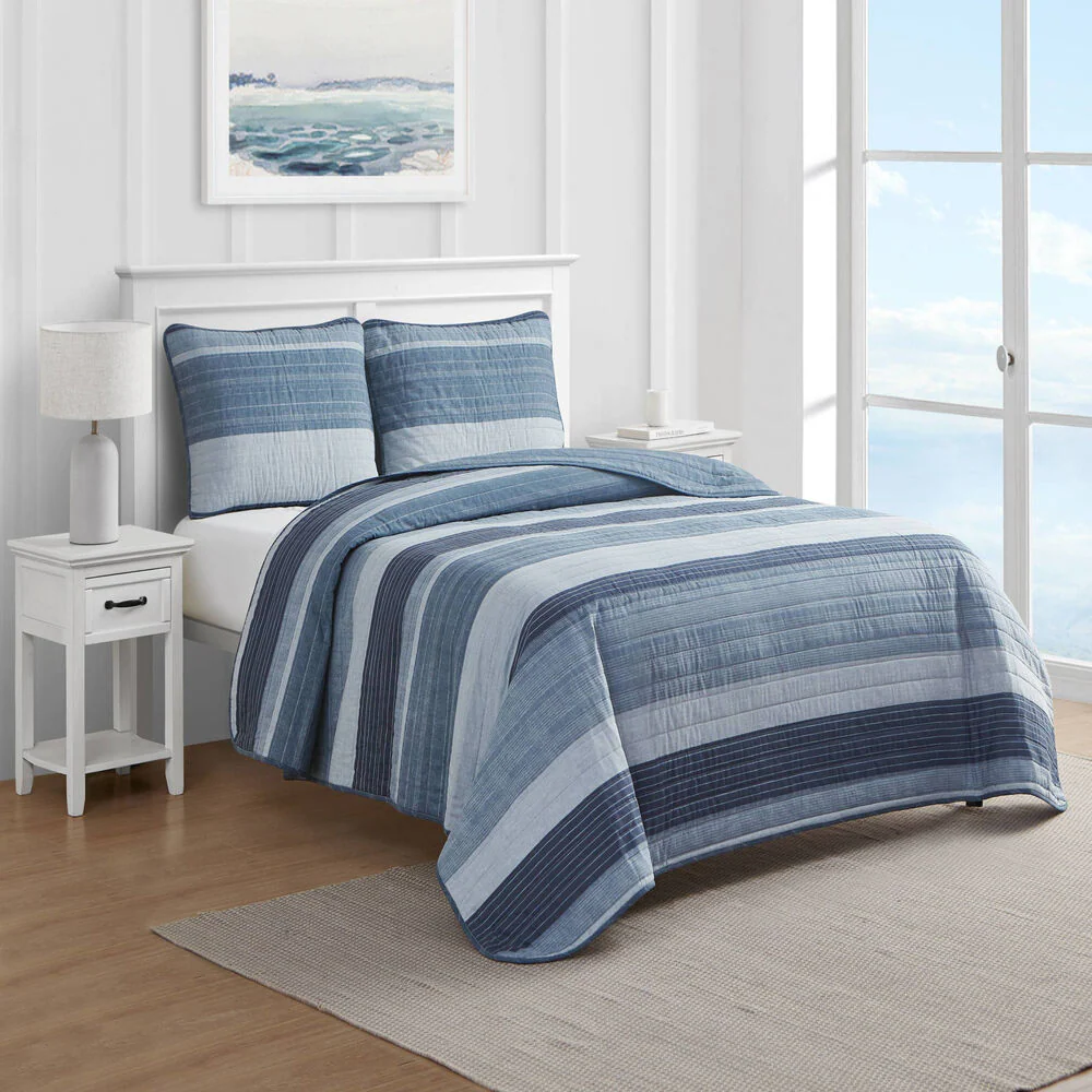 RIDGEPORT TWIN REVERSIBLE QUILT AND SHAM SET 1 RIDGEPORT TWIN REVERSIBLE QUILT AND SHAM SET