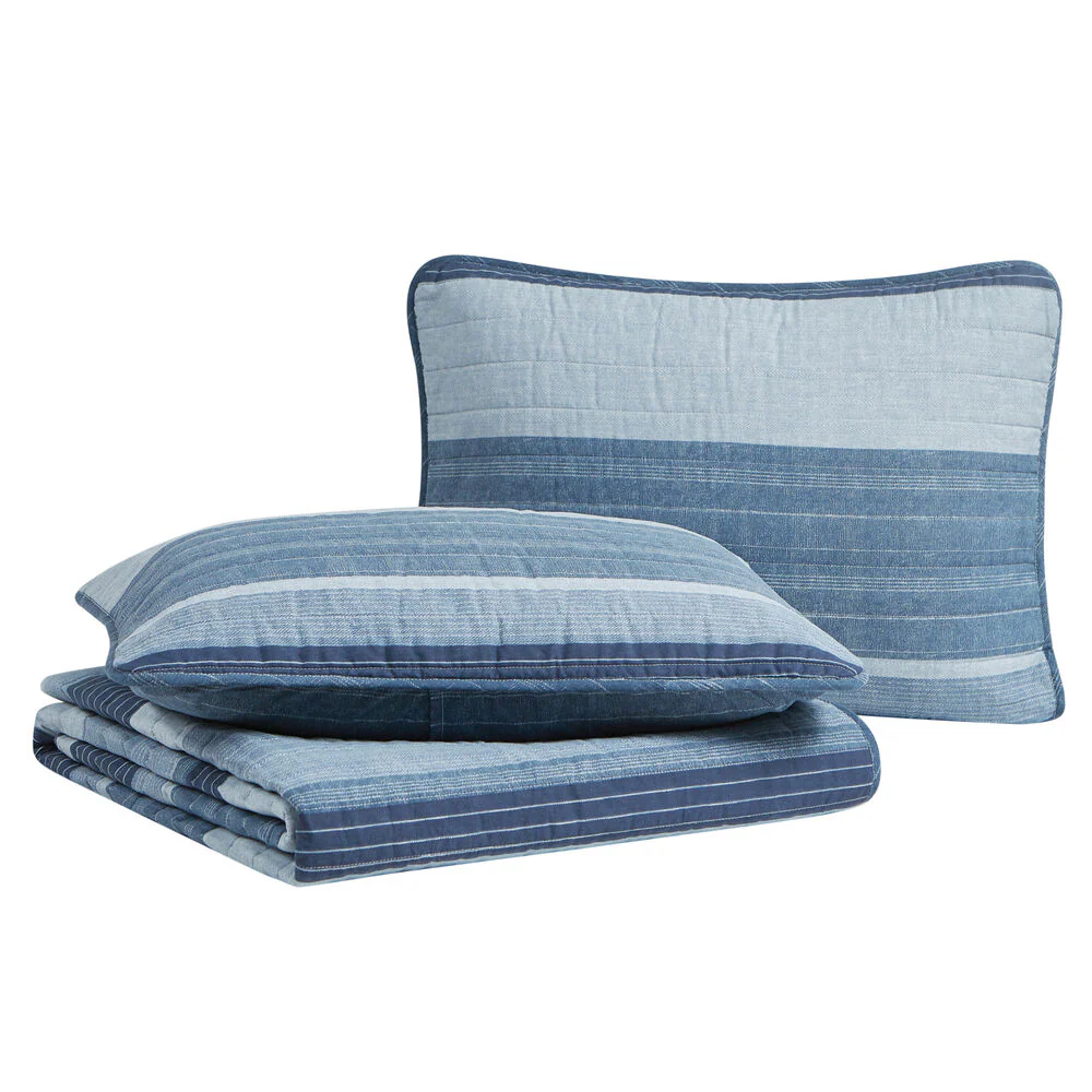 RIDGEPORT TWIN REVERSIBLE QUILT AND SHAM SET 5 RIDGEPORT TWIN REVERSIBLE QUILT AND SHAM SET