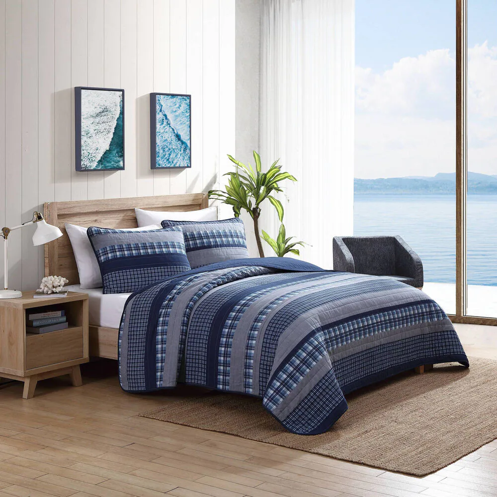ADDISON TWIN REVERSIBLE QUILT AND SHAM SET