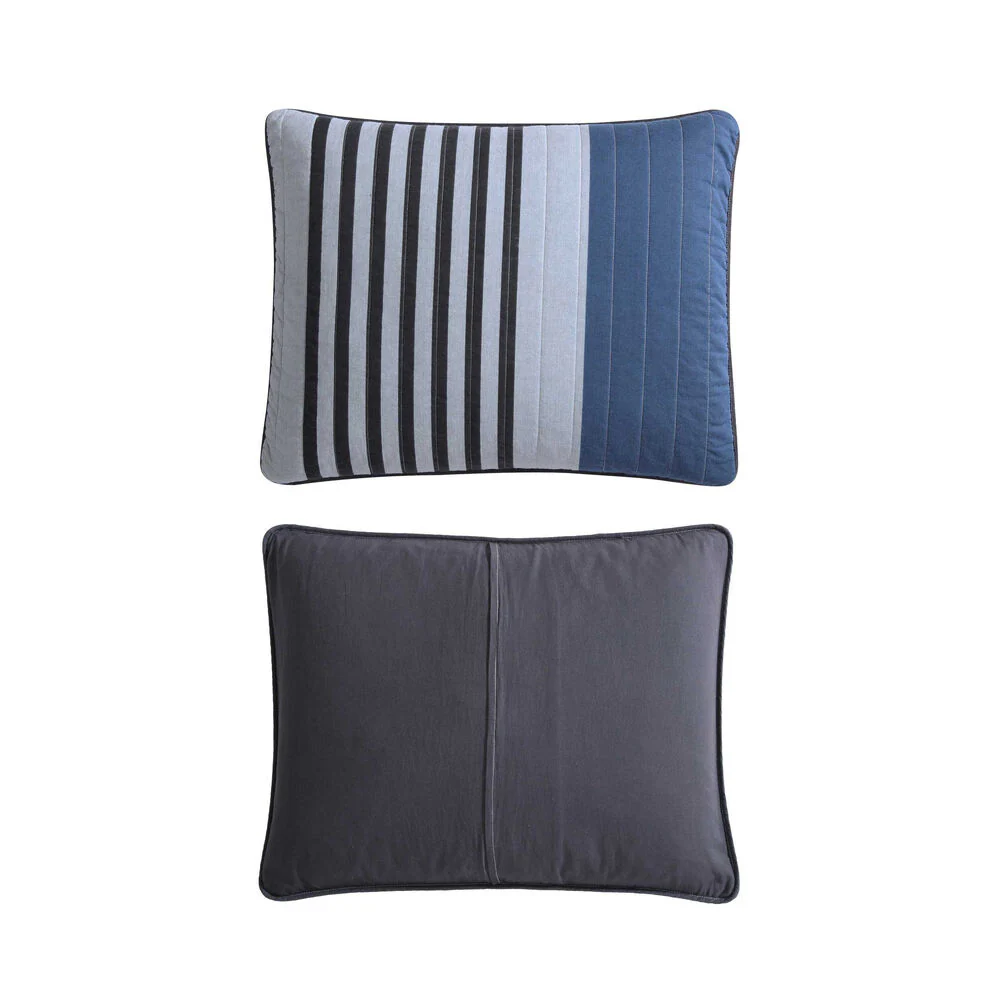 Rendon Charcoal King Quilt & Sham Set 3 Rendon Charcoal King Quilt & Sham Set