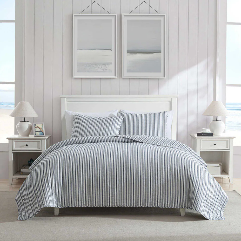 Coleridge Blue Twin Quilt-Sham Set 2 Coleridge Blue Twin Quilt-Sham Set