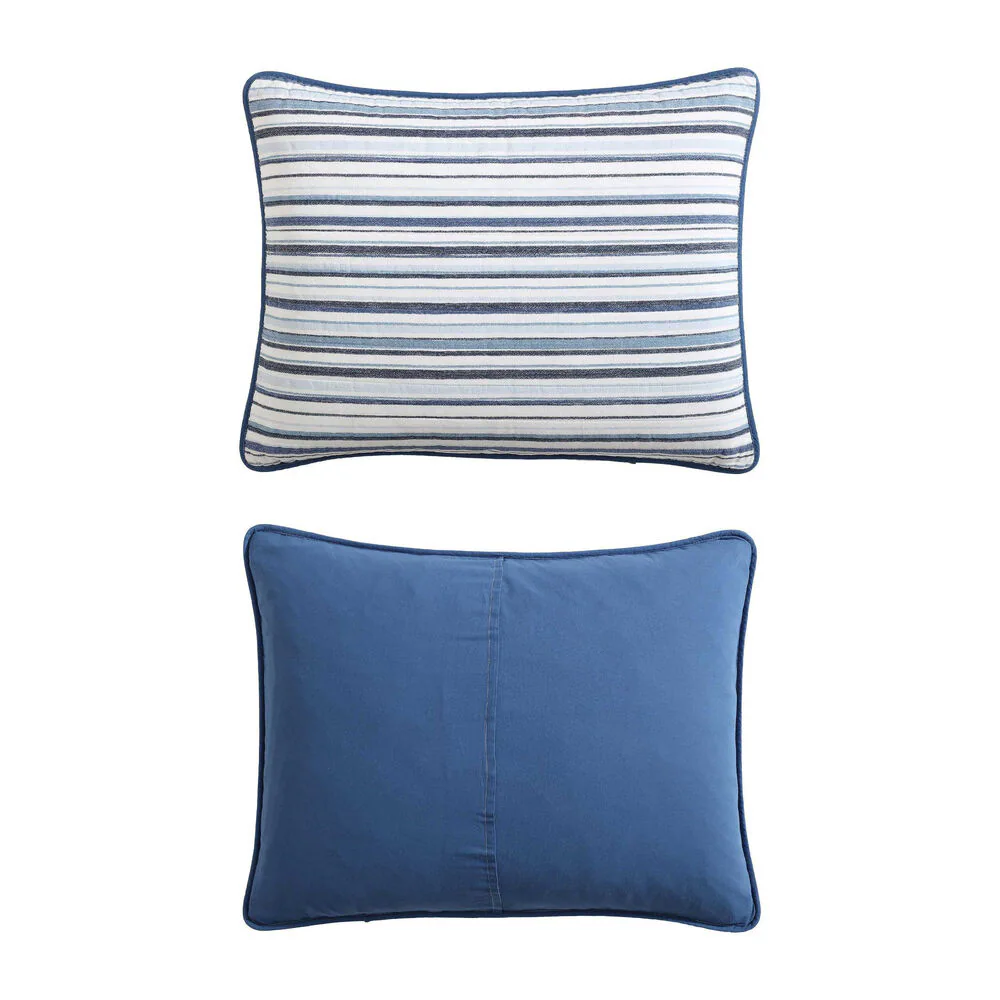 Pembrook Blue Twin Quilt-Sham Set 3 Pembrook Blue Twin Quilt-Sham Set
