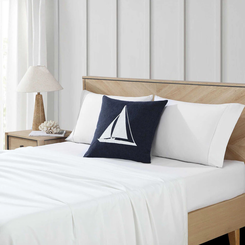 Sailboat Horizons Navy Decorative Pillow 4 Sailboat Horizons Navy Decorative Pillow