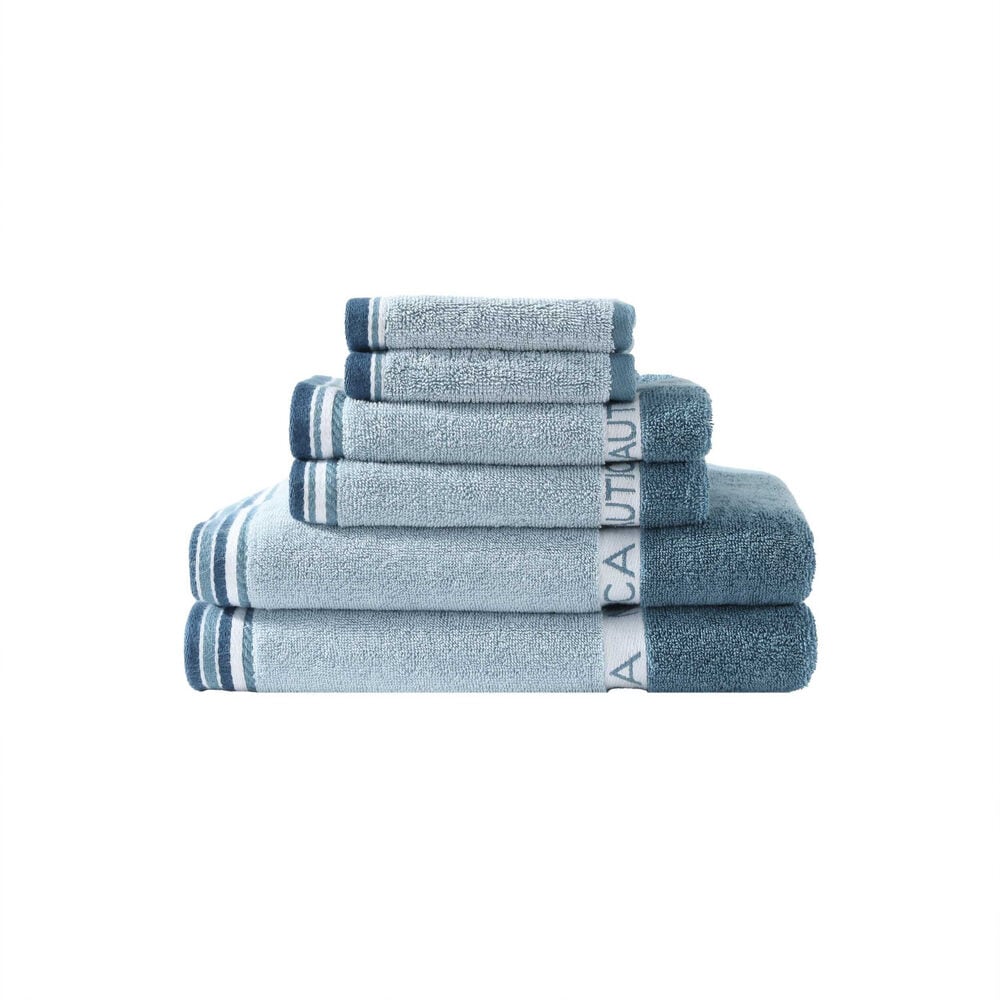 Belle Castle Blue 6-Piece Towel Set