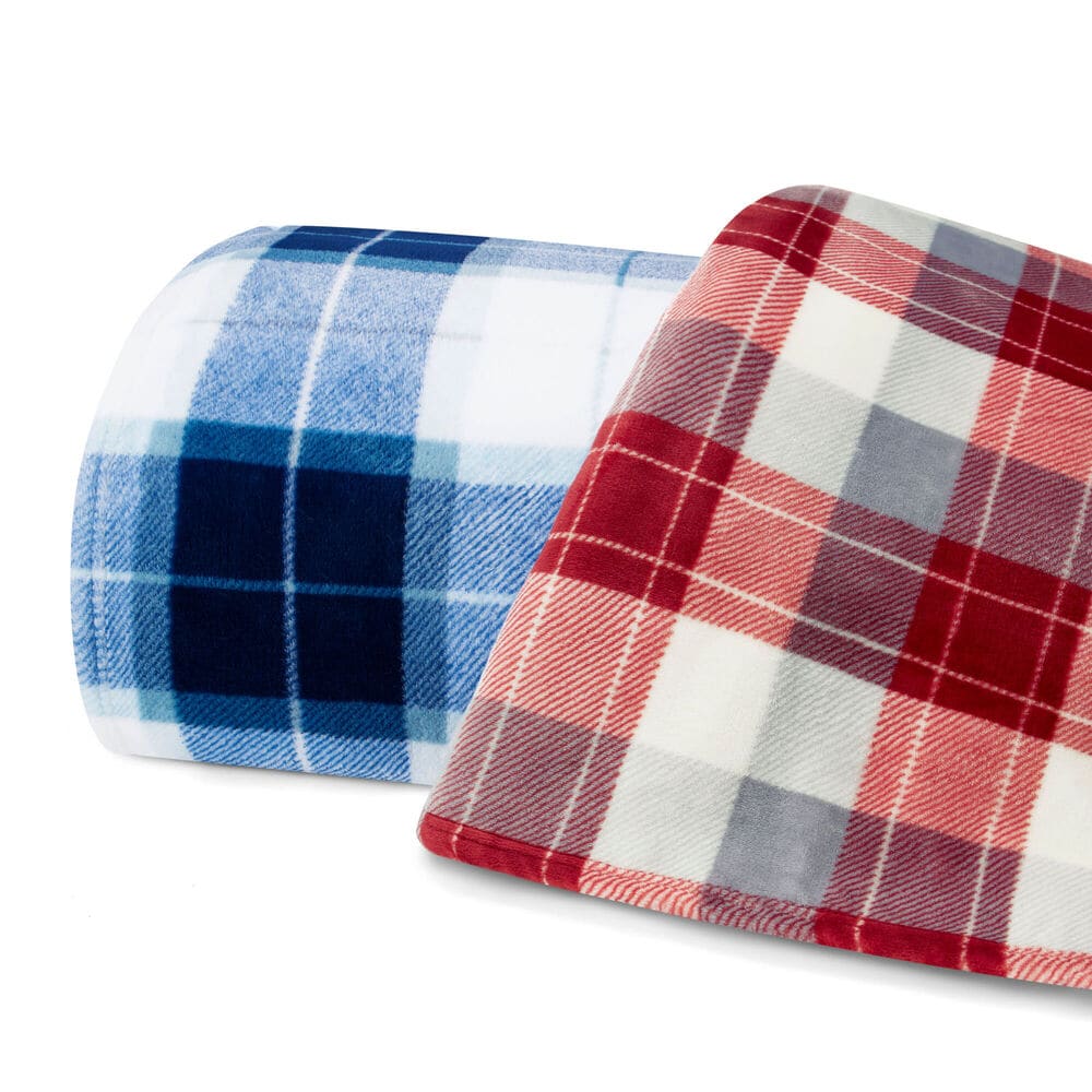 NORTHSAIL PLAID BLUE TWIN BLANKET 2 NORTHSAIL PLAID BLUE TWIN BLANKET