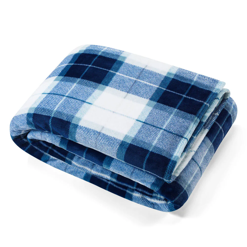 NORTHSAIL PLAID BLUE TWIN BLANKET 3 NORTHSAIL PLAID BLUE TWIN BLANKET