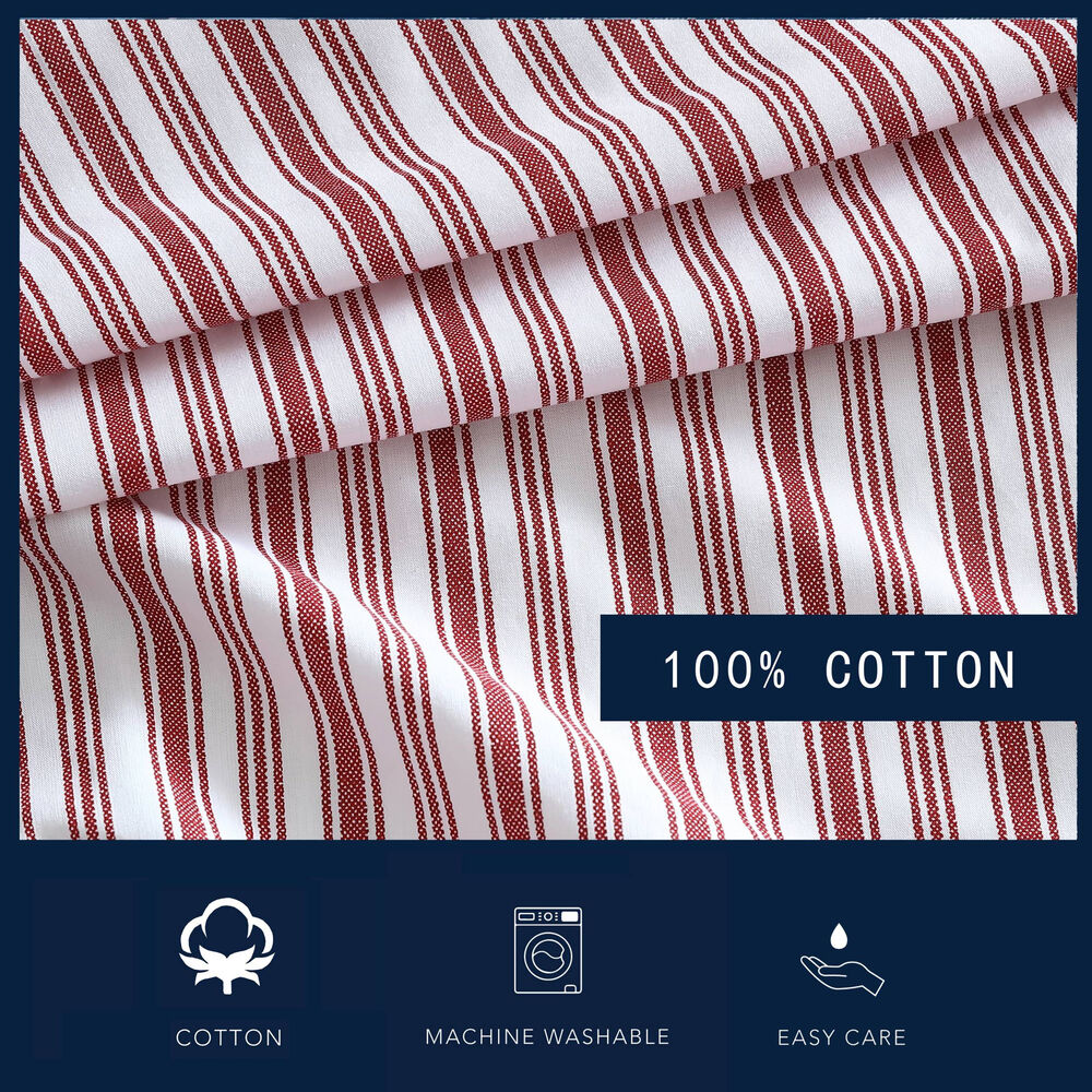 Coleridge Striped Red King Duvet Cover 3 Coleridge Striped Red King Duvet Cover